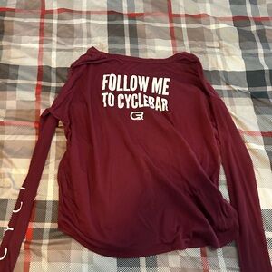 Cyclebar Maroon Long Sleeve Tee